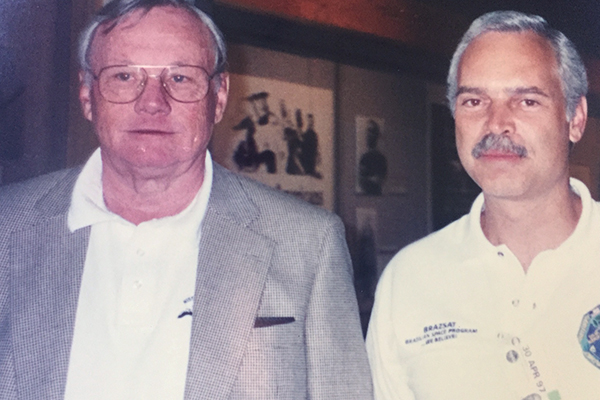 Marcio Barbosa and Neil Armstrong, NASA.