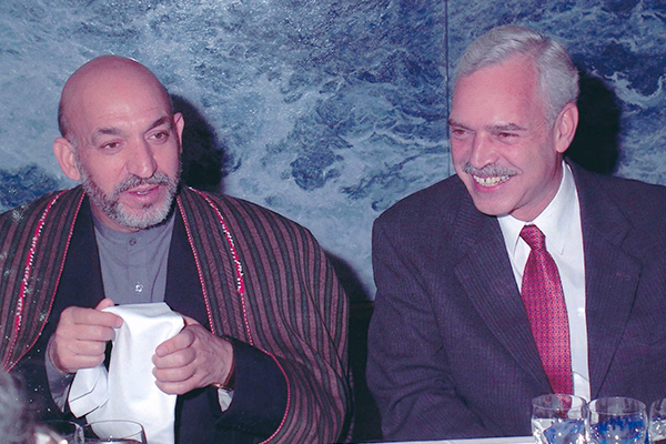 Marcio Barbosa and Hamid Karzai President of Afghanistan, at UNESCO.